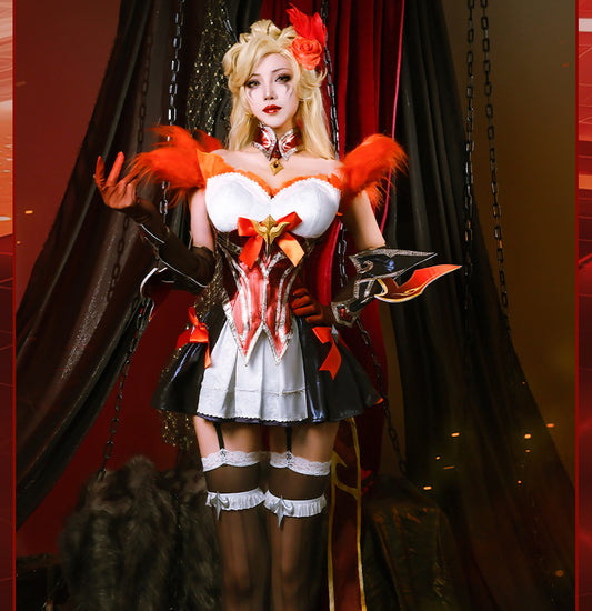 LOL League of Legends cosplay costume Western Shadow Evelyn cosplay costume anime game women's clothing set